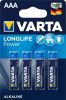 VARTA LongLife Power Alkaline AAA mini penlite 4x blister online kopen