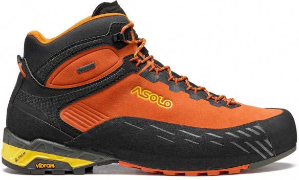 Asolo Eldo Mid Leather GTX Vibram Approachschoenen oranje/zwart