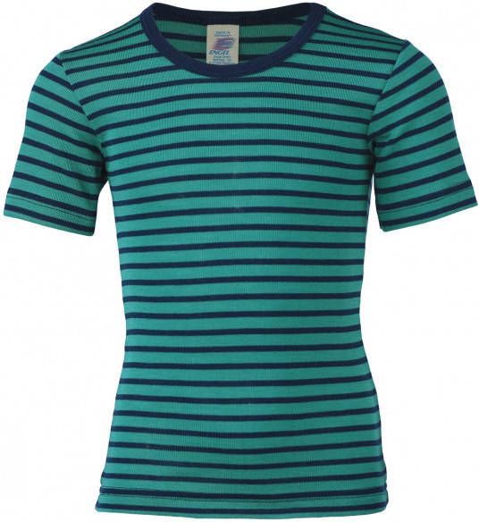 Engel Kinder Unterhemd S/S Merino ondergoed turkoois/blauw