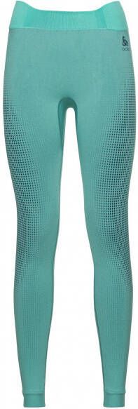 Odlo Women's BL Bottom Long Performance Warm Eco Synthetisch ondergoed, turkoois