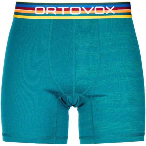 Ortovox 185 Rock'N'Wool Boxer Merino ondergoed, turkoois