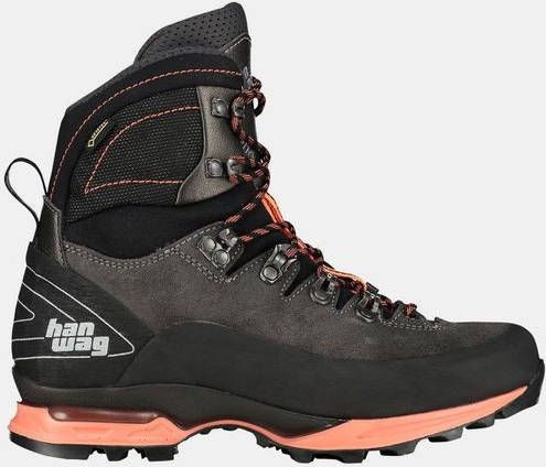 Hanwag Alverstone Lady GTX Bergschoenen Dames Donkergrijs/Zalmroze