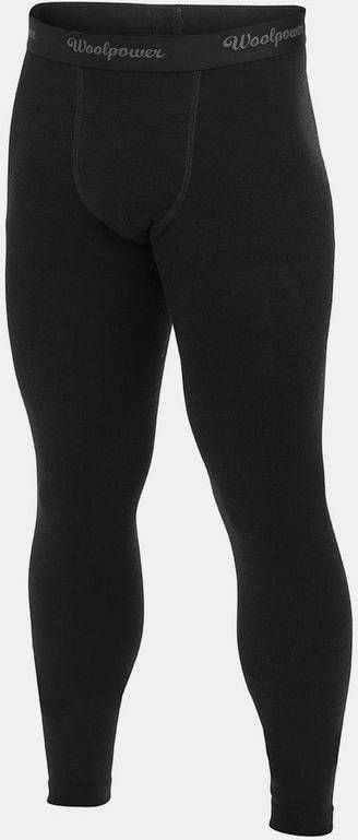 Woolpower Long John Lite Baselayer Legging Zwart/Donkergrijs