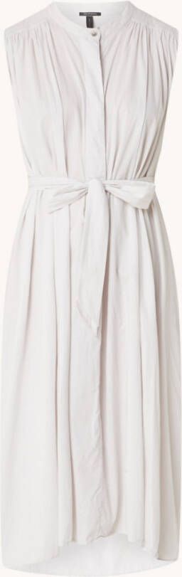 10DAYS Mouwloze midi jurk van biologisch katoen