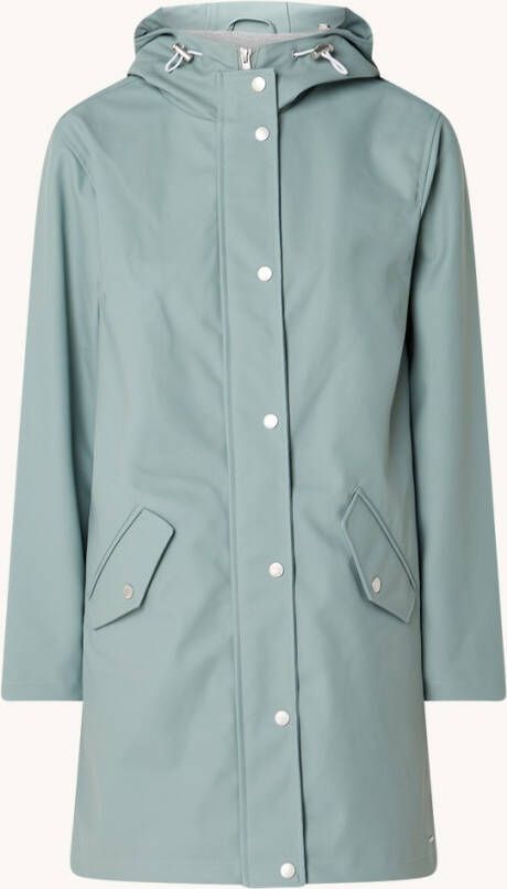 America Today Janice regenjas van gerecycled PET met capuchon