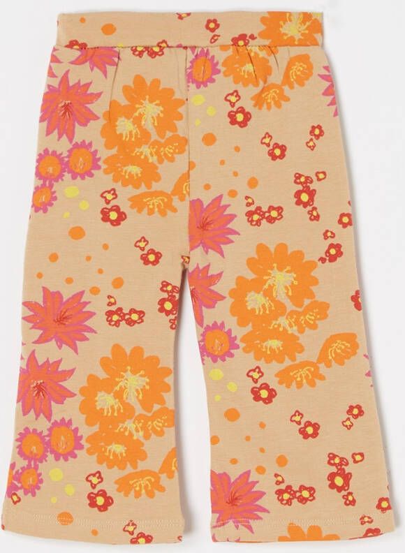 Ammehoela Liv flared fit legging van biologisch katoen met print