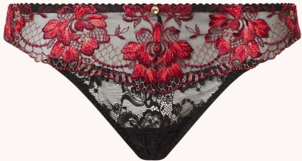 Aubade M&#xE9, lodie D'&#xE9, t&#xE9, string van kant met borduring