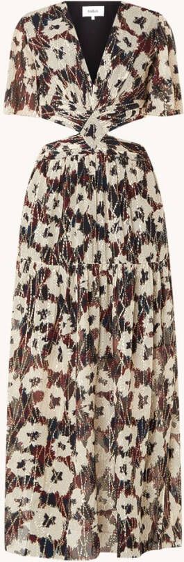 BA&SH Kandy maxi jurk met glitter en V hals