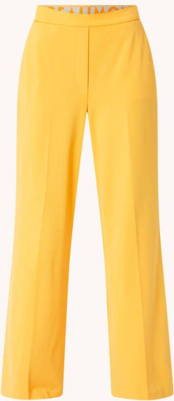 Beaumont High waist flared fit pantalon van jersey met steekzakken