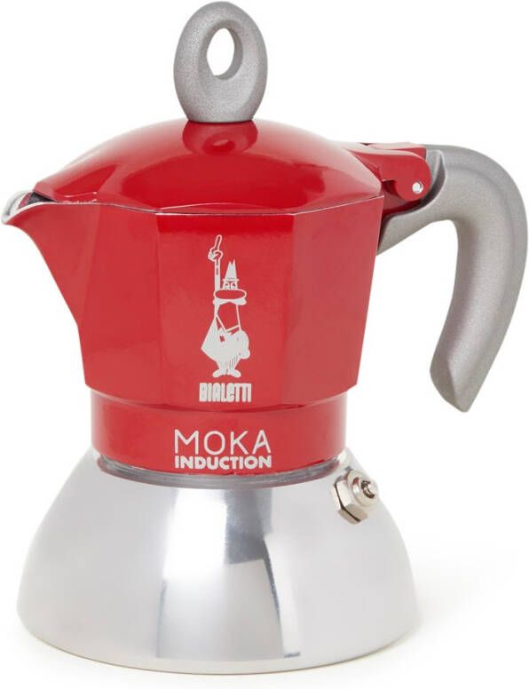 Bialetti Moka Inductie Percolator Rood 2 kops