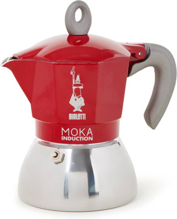 Bialetti Moka Inductie Percolator Rood 4 kops