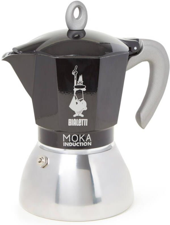 Bialetti Moka Inductie Percolator Zwart 6 kops