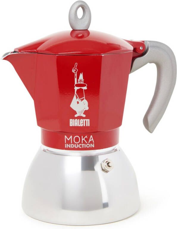 Bialetti Moka Inductie Percolator Rood 6 kops