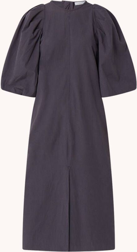 by-bar by bar Zasu midi jurk met pofmouw