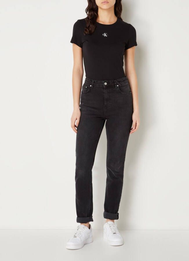 Calvin klein T shirt Korte Mouw Jeans MICRO MONO LOGO SLIM