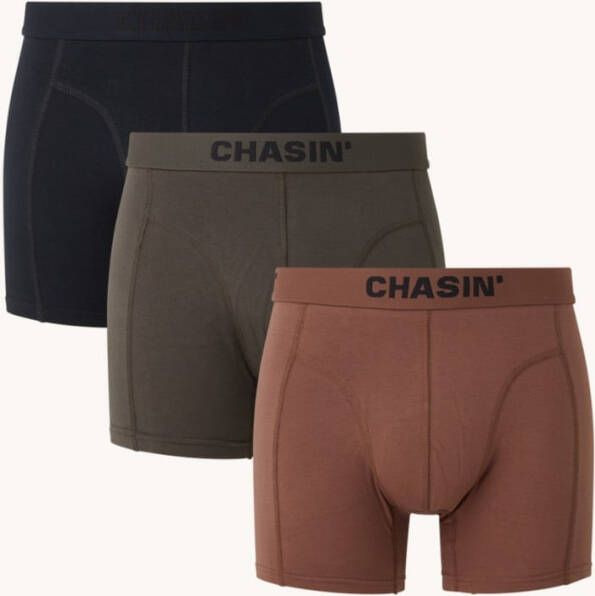 CHASIN' Thrice boxershorts met logoband in 3 pack
