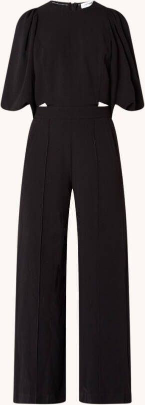 Co'Couture Alexa straight fit jumpsuit met pofmouw en cut out detail
