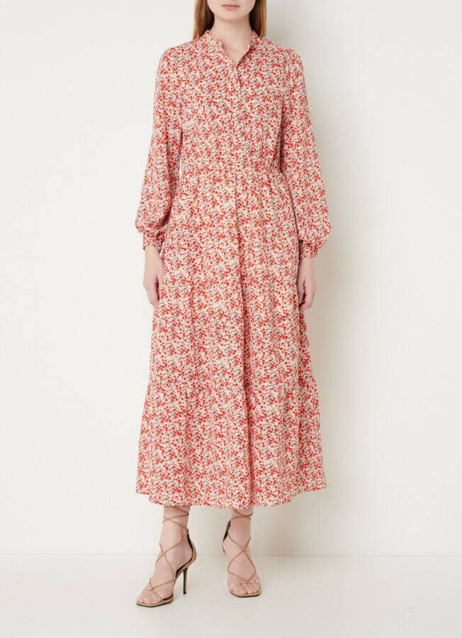 Co'Couture Perry maxi jurk met ballonmouw en bloemenprint