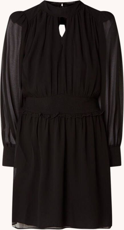 Dante 6 Lorna semi transparante mini tuniekjurk met ballonmouw