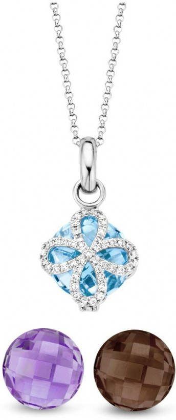 Diamond Point Witgouden hanger 5.35 ct topaas Varié
