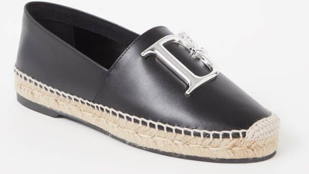 Dsquared2 Leather espadrilles , Zwart, Dames