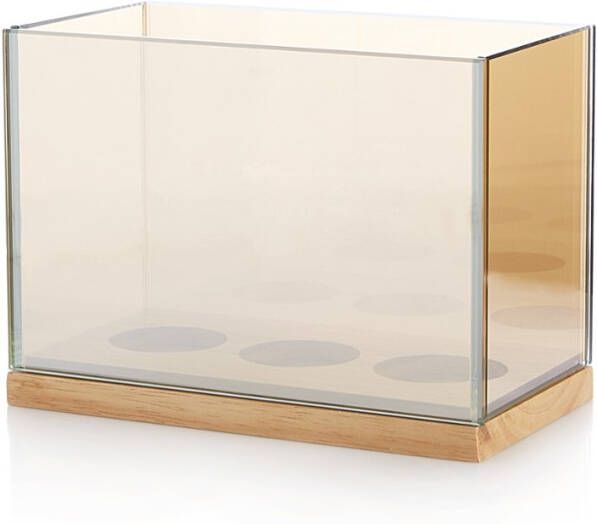 &k amsterdam Reflection Waxinelichthouder Glas 13,5 cm Triple