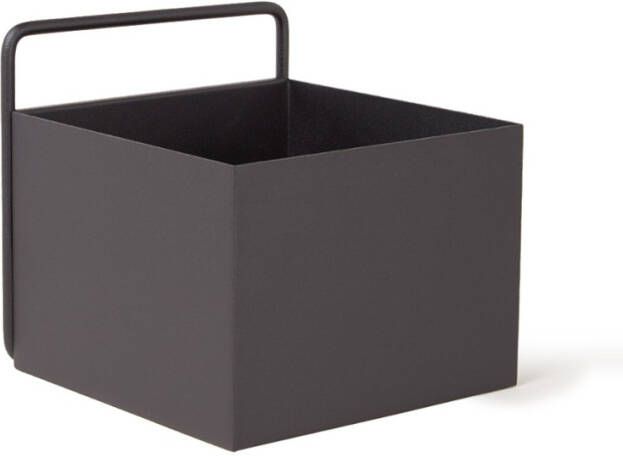 Ferm Living Opbergdoos Wall Box Black 15,6x15,6x14,6 cm- Square