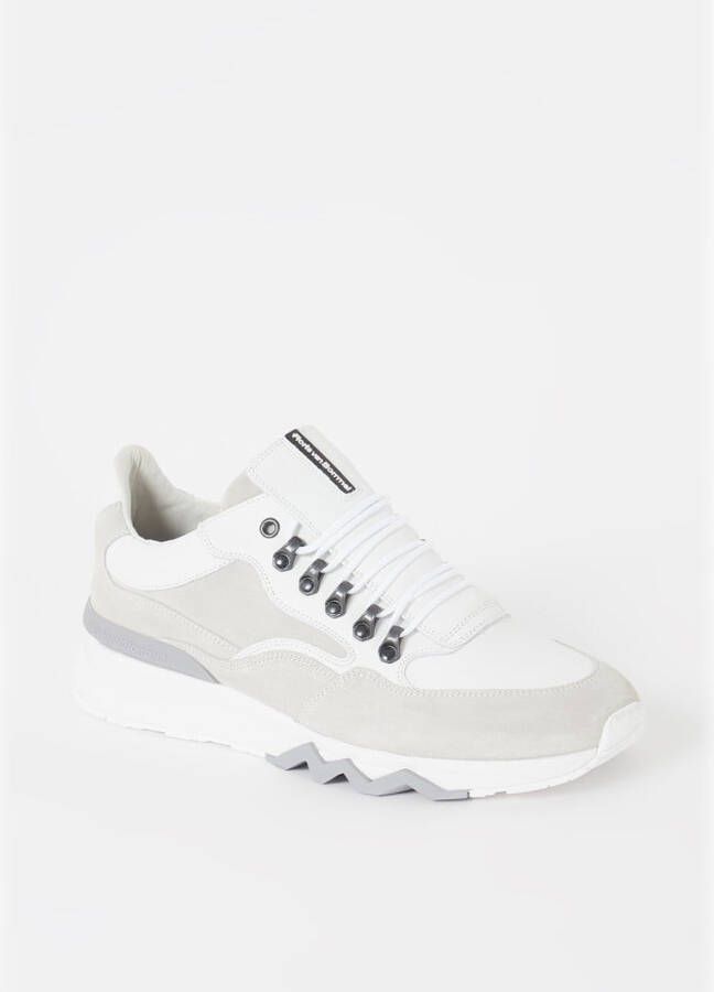 Floris van Bommel De Zager 01.05 sneaker met nubuck en suè, de details