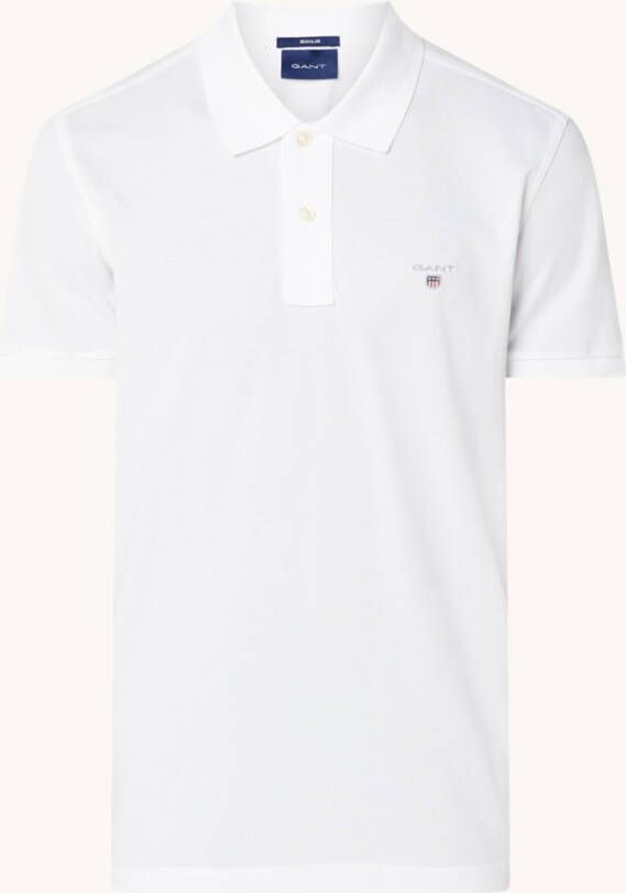 Gant Regular fit polo van piqué, katoen met logoborduring