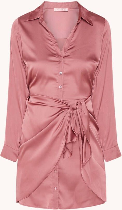 Guess Ayla mini blousejurk van satijn