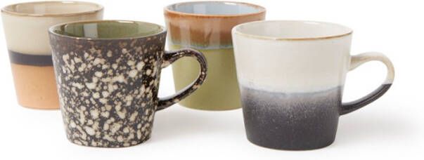 HKliving americano kopje 70's(∅8, 5 cm)(set van 4 )