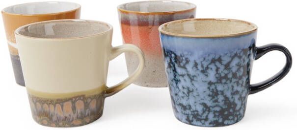 HKliving americano kopje 70's(∅8, 5 cm)(set van 4 )