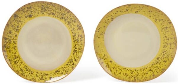 HKliving 70's Pistachio ontbijtbord 22 cm set van 2