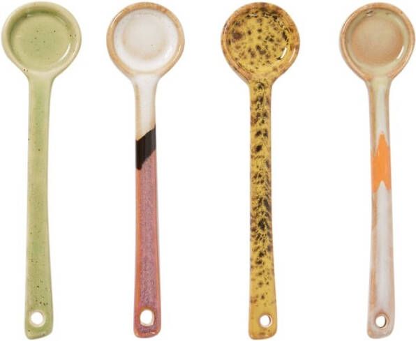 HKliving 70's Scorpius koffielepel set van 4