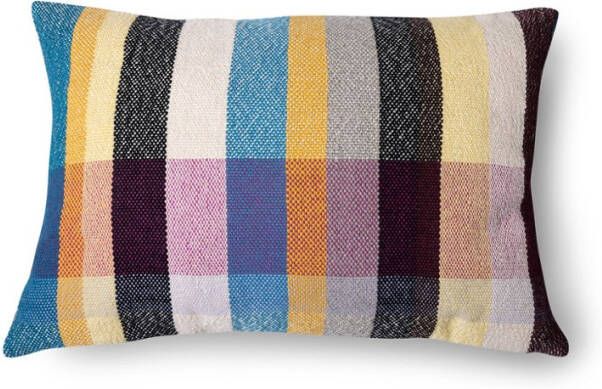 HKliving Kussen Ultimate retro gekleurde ruitjes 60x40 cm