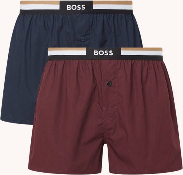 Hugo Boss Boxershorts met logoband in 2 pack