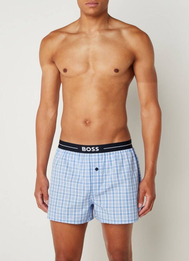 Hugo Boss Boxershorts met print in 2 pack
