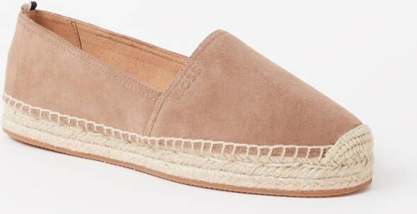 Hugo Boss Madeira Slon espadrille van suède