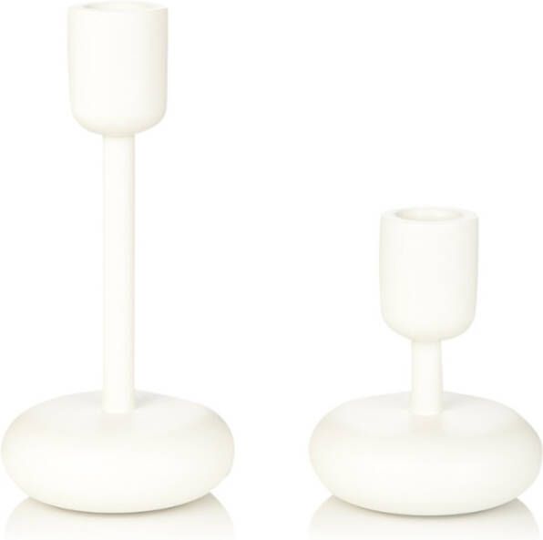 Iittala Nappula Kandelaar Set van 2 Wit