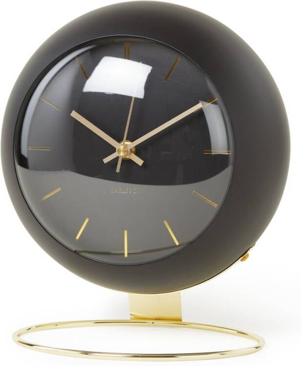 Karlsson Tafelklokken Table clock Globe Design Armando Breeveld Zwart
