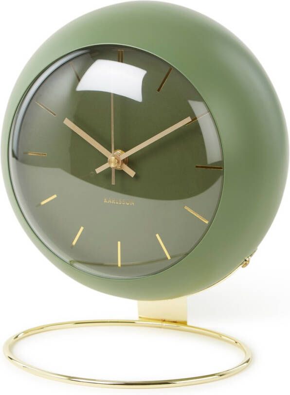 Karlsson Tafelklokken Table clock Globe Design Armando Breeveld Groen