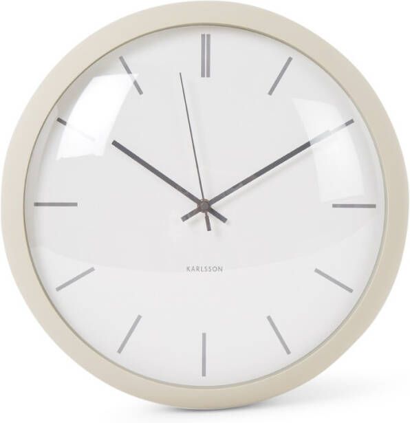 Karlsson Wandklokken Wall clock Nirvana Globe Grijs
