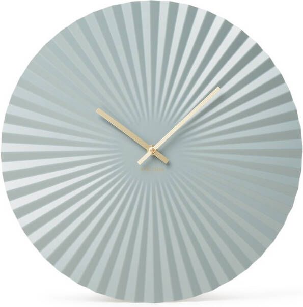 Karlsson Wandklokken Wall Clock Sensu Steel Groen