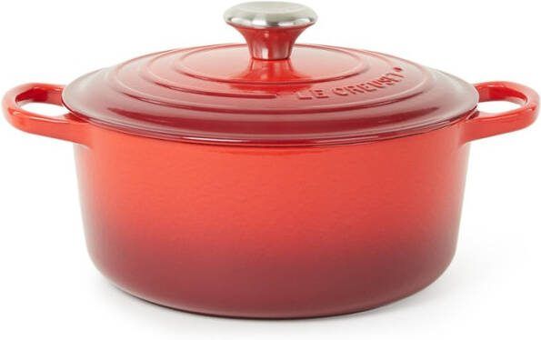 Le Creuset Ronde Braad -/Stoofpan(24 cm)Kersenrood