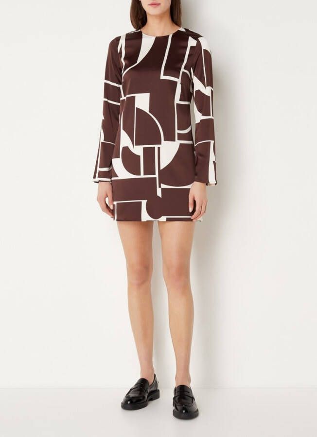 Mango Ivanka minijurk van satijn met print