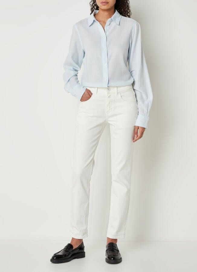 Marc O'Polo Blouse van biologisch katoen met stretch