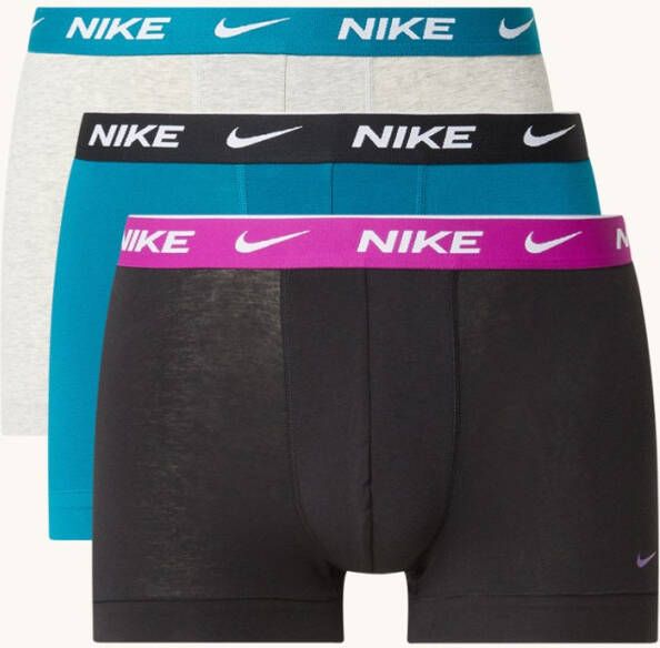 Nike Everyday Cotton boxershorts met Dri FIT en logoband in 3 pack