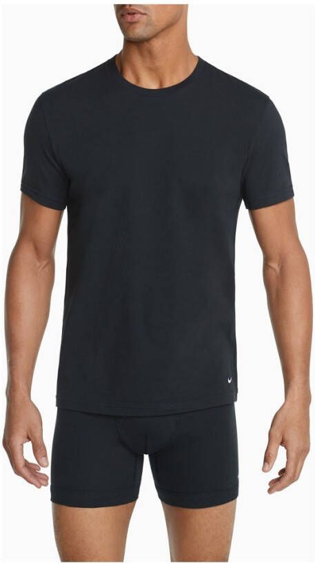 NIKE Underwear Shirt met ronde hals in elastische kwaliteit(Set van 2 )