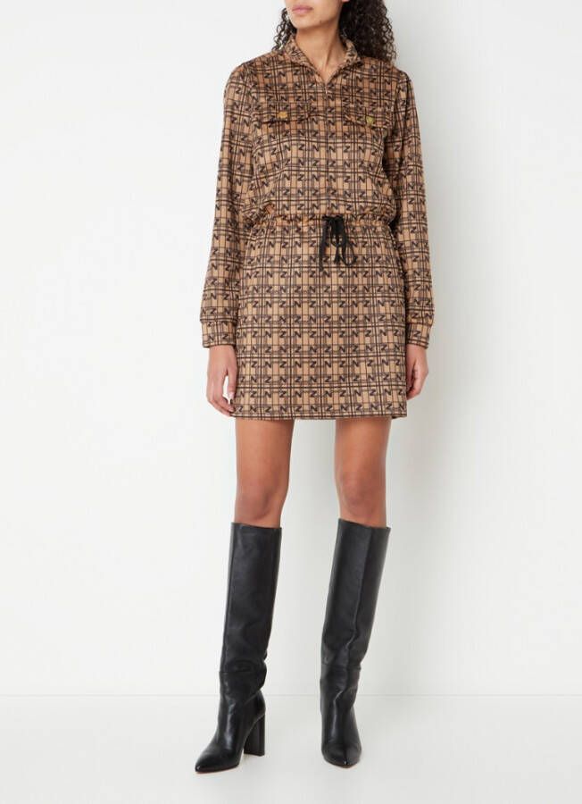 Nikkie Jurk Noor N5 504 2301 Black/Caramel , Bruin, Dames