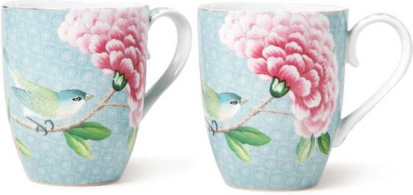 Pip Studio Blushing Birds mok (Ã8,5 cm) (set van 2)